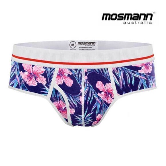mosmann Other - Mosmann Mens Brief Floral Tropical Underwear S M